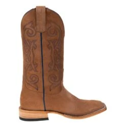 Horsepower Men's Horsepower Mesquite Smoked Bacon Roughout 13in. Bacon Top Square Toe Boots -Cheap Western Buck Store HP8022 4