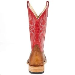 Horsepower Men's Horse Power Top Hand Kango Tobac Smooth Ostrich 13in. Red Top Boot -Cheap Western Buck Store HP8047 4