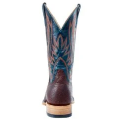 Horsepower Boots Men`s Top Hand Cowboy Comanche Shrunken Shoulder 13` Navy Explosion Top Boot -Cheap Western Buck Store HP8054 4