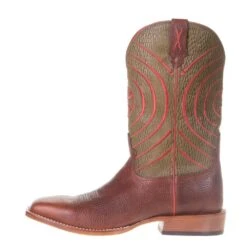 Twisted X Men's Hooey Peanut Distressed 12in. Olive Top Cowboy Boot -Cheap Western Buck Store MHY0028 2