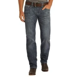 Rock N Roll Cowboy Men's And Denim Pistol Stackable Jean -Cheap Western Buck Store MSP1756 1