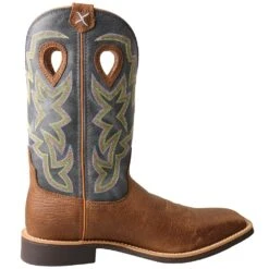 Twisted X Men`s Peanut And Navy Top Hand Cowboy Boot -Cheap Western Buck Store MTH0026 4