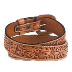 Vogt Silversmiths 1.5in. Russet Sheridan Floral Tooled Belt 5 Vogt Silversmiths 1.5in. Russet Sheridan Floral Tooled Belt -Cheap Western Buck Store NRS41 405 2