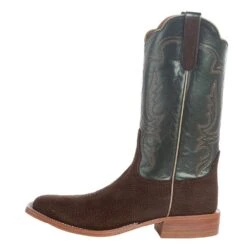 Rios Of Mercedes Men`s Cafe Carpincho 13` Green Luster Top Square Toe Boot -Cheap Western Buck Store R9029 3