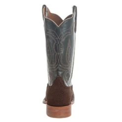 Rios Of Mercedes Men`s Cafe Carpincho 13` Green Luster Top Square Toe Boot -Cheap Western Buck Store R9029 4