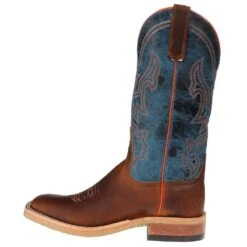 Anderson Bean Men's Crazy Horse Leather Briar Vamp W/ 13in. Danube Mad Dog Top Cowboy Boot -Cheap Western Buck Store S3000 2