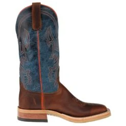 Anderson Bean Men's Crazy Horse Leather Briar Vamp W/ 13in. Danube Mad Dog Top Cowboy Boot -Cheap Western Buck Store S3000 4