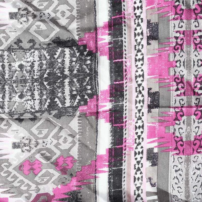 Wyoming Traders Aztec Silver And Pink Wild Rag Scarf WT-A2 2 Wyoming Traders Aztec Silver And Pink Wild Rag Scarf WT-A2 - Image 2