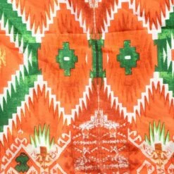 Wyoming Traders Men's Aztec Orange And Green Wild Rag Scarf -Cheap Western Buck Store WT A5 1